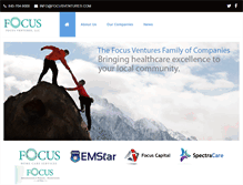 Tablet Screenshot of focusventuresllc.com